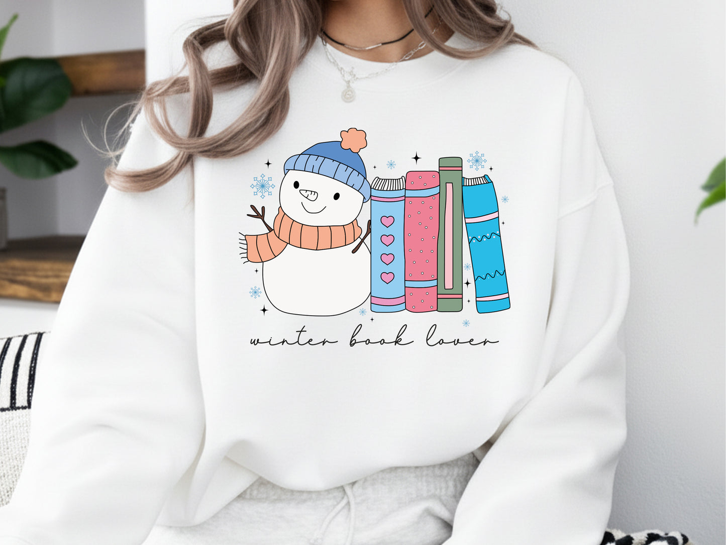 Winter Book Lover PNG Sublimation Print
