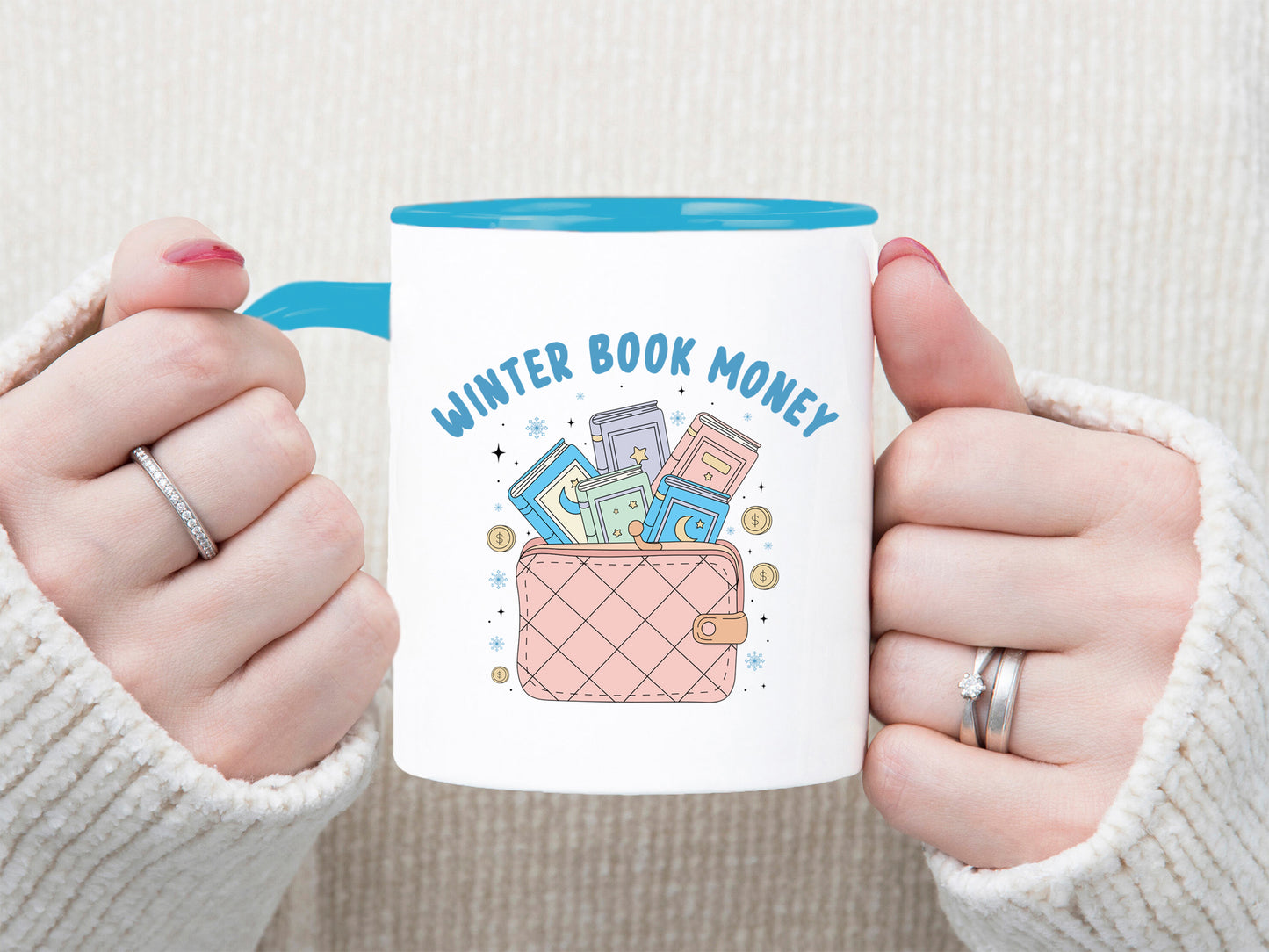 Winter Book Money Sublimation Design