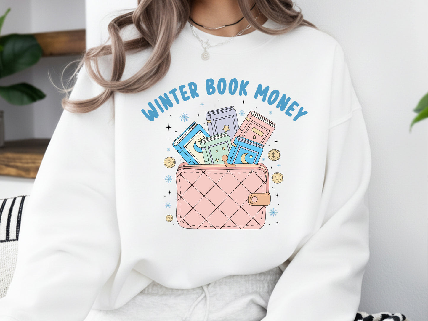 Winter Book Money Sublimation Design