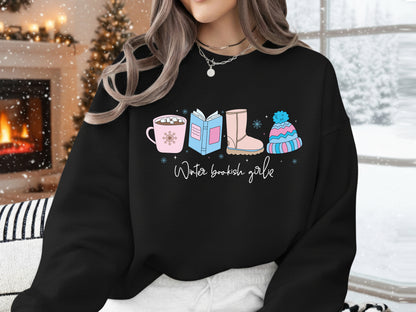 Winter Bookish Girlie Sublimation Print