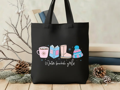 Winter Bookish Girlie Sublimation Print