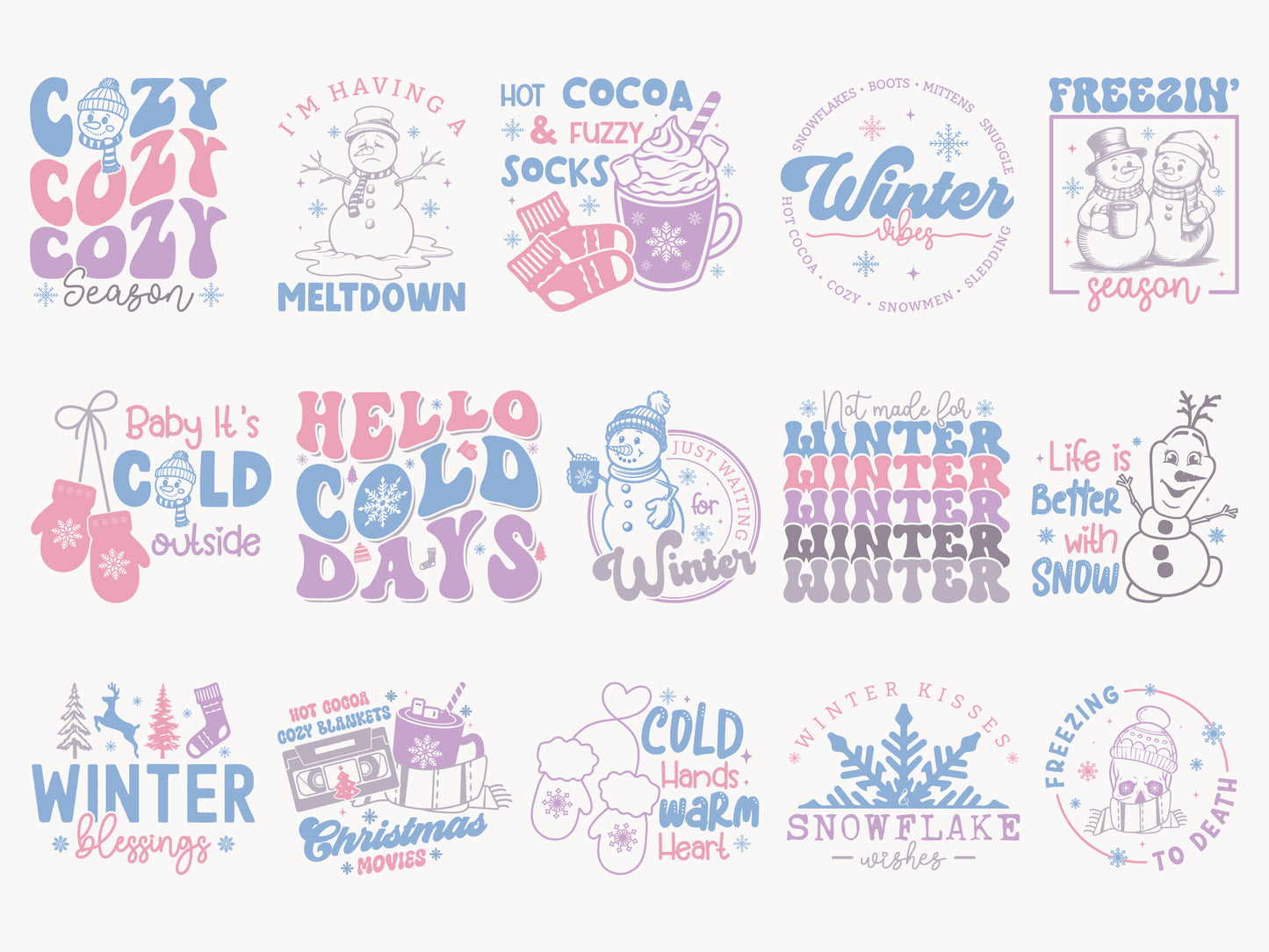 Winter SVG Design Bundle