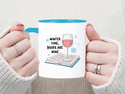 Winter Time Books are Wine Sublimation PNG