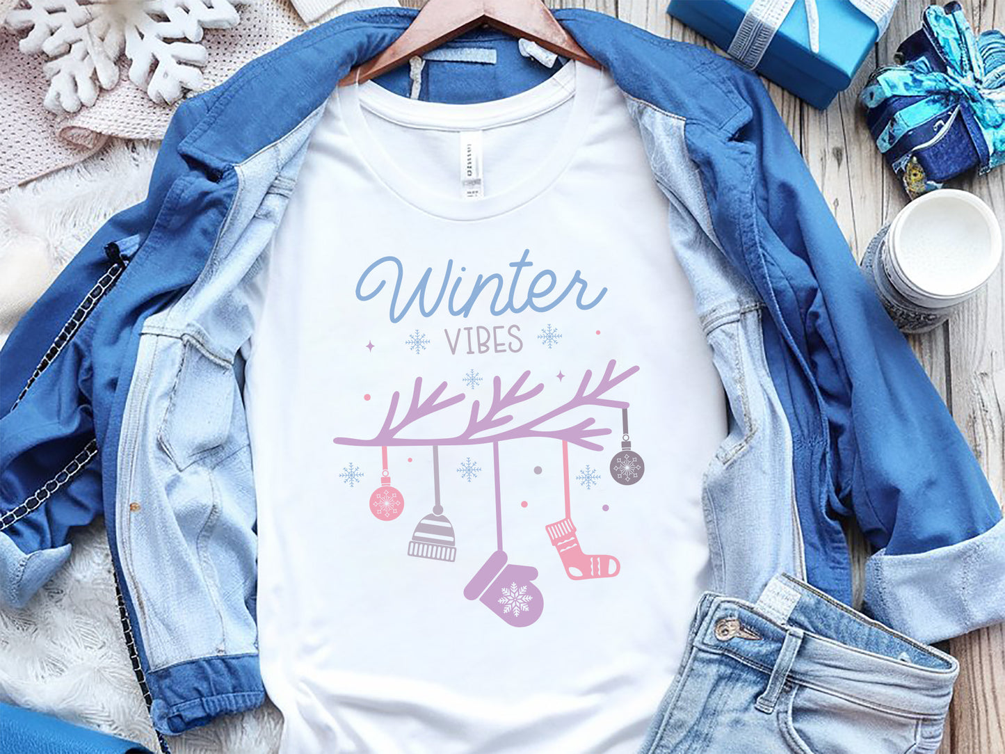 Winter Vibes Design SVG