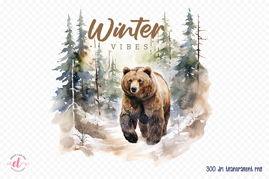Winter Vibes PNG - Sublimation Transfers Ready to Press