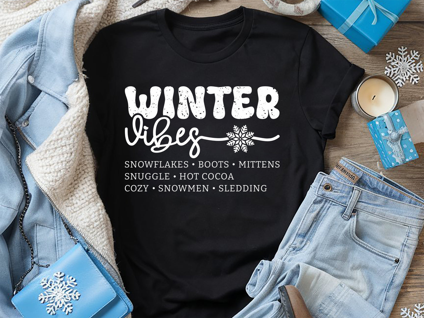 Winter Vibes SVG Design