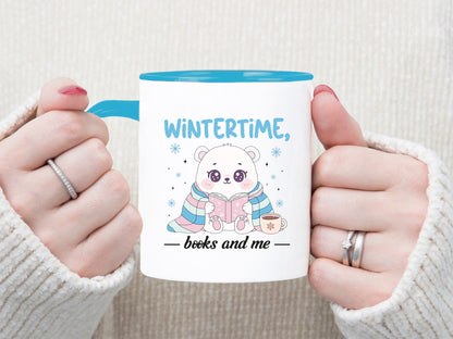 Wintertime Books and Me Sublimation Design