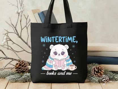 Wintertime Books and Me Sublimation Design