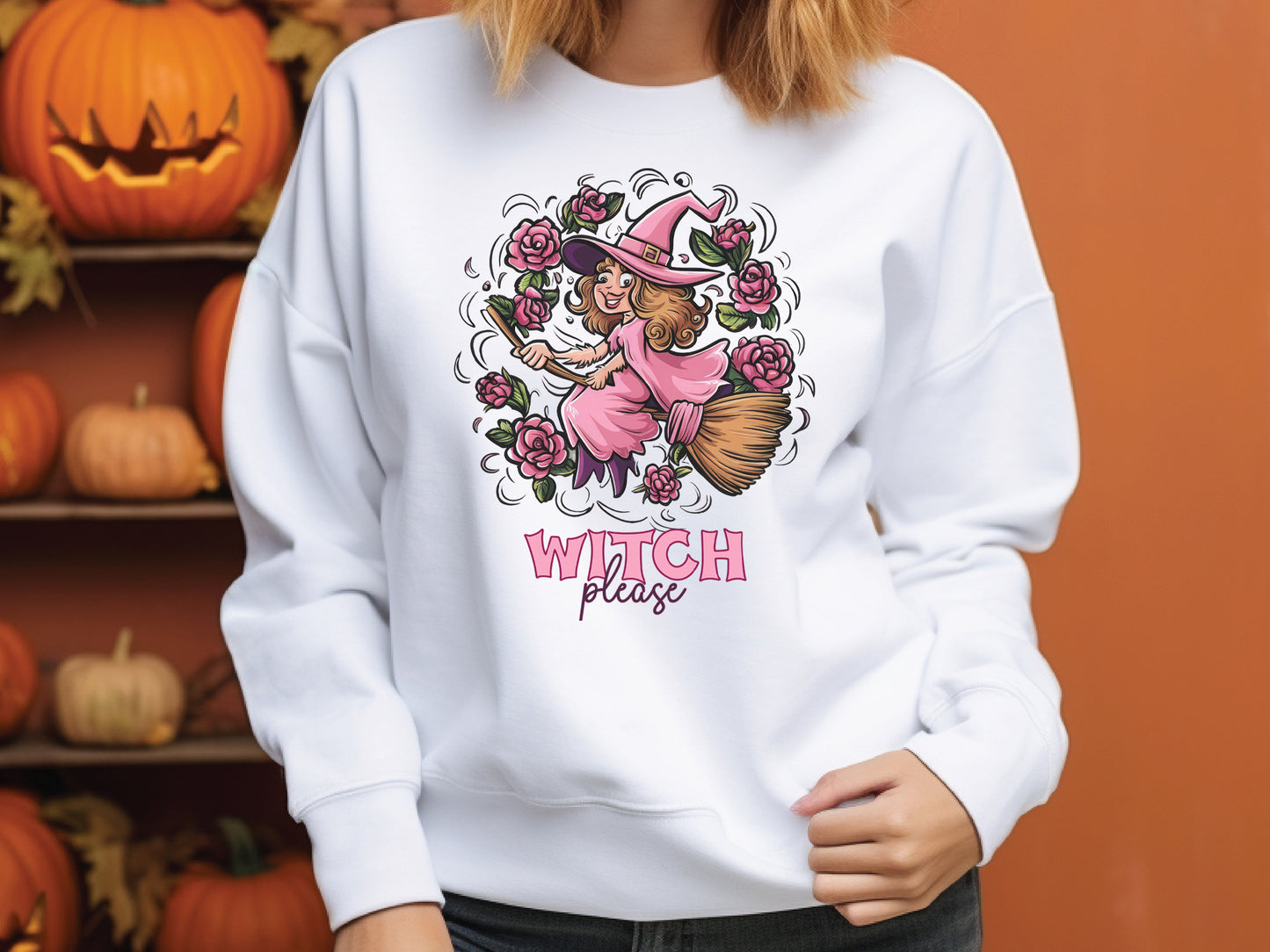 Witch Please - Pink Halloween Sublimation Design