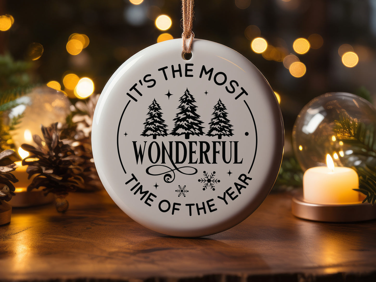 Wonderful Time of the Year - Funny Christmas Ornament SVG