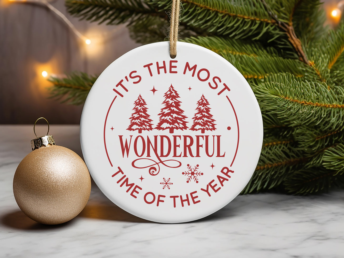 Wonderful Time of the Year - Funny Christmas Ornament SVG