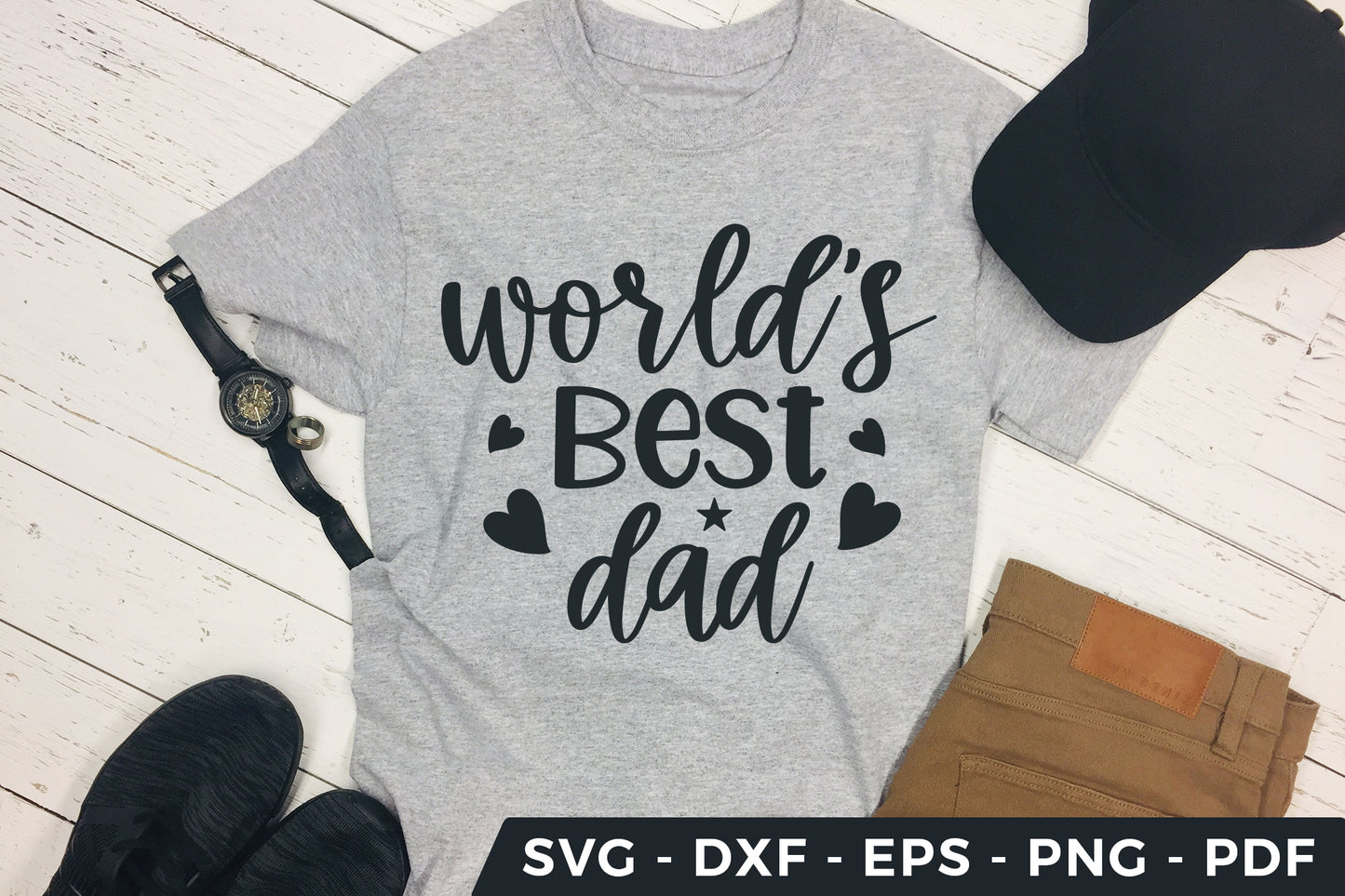 World's Best Dad, Father's Day SVG File