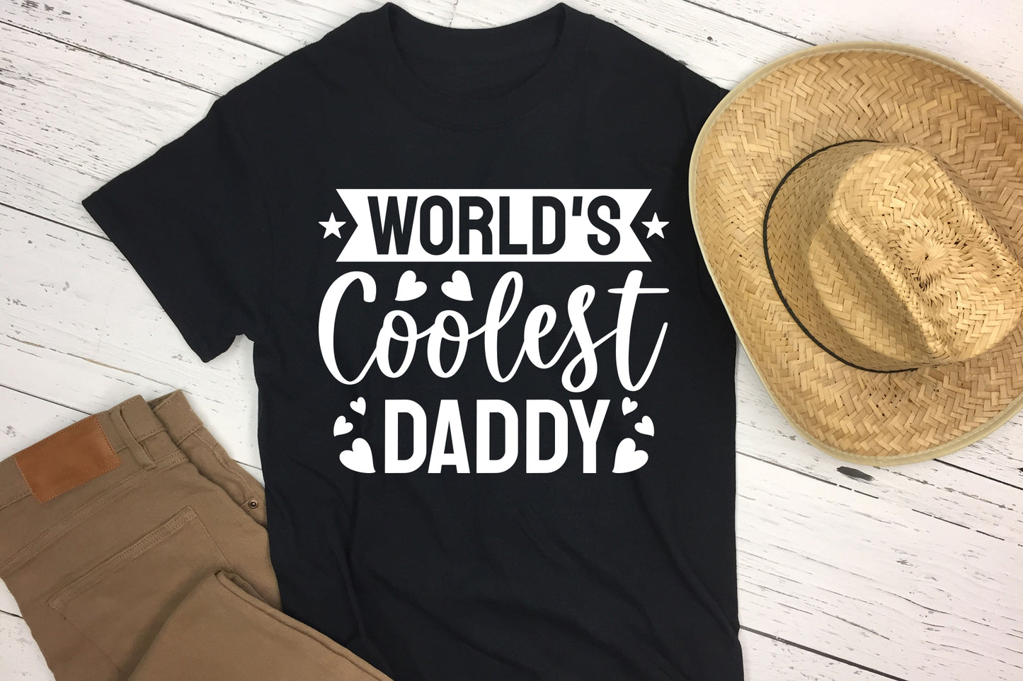 World's Coolest Daddy, Father's Day Cut File SVG