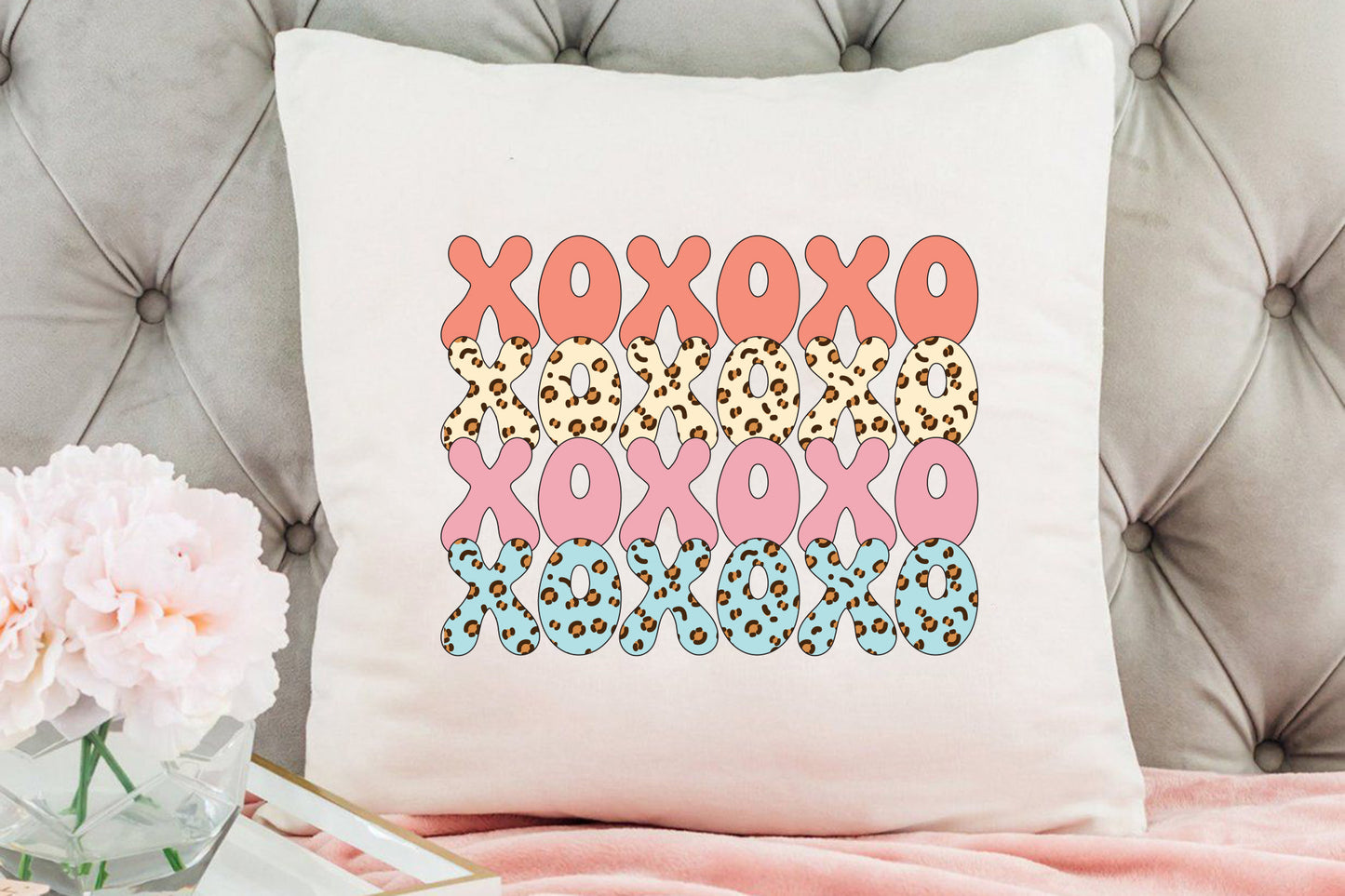 Xoxoxo - Retro Valentine Sublimation PNG Design