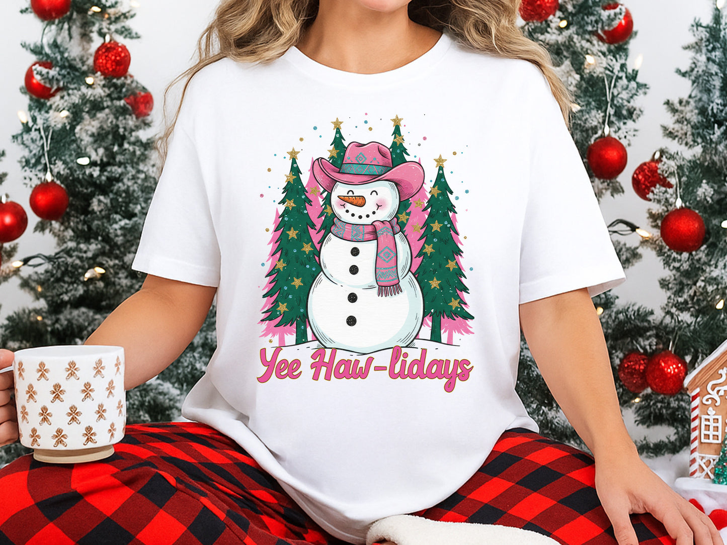 Yee Haw-Lidays, Snowman Christmas Sublimation
