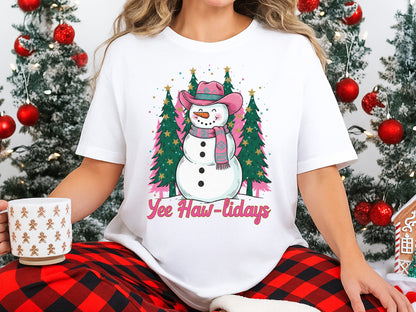 Yee Haw-Lidays, Snowman Christmas Sublimation