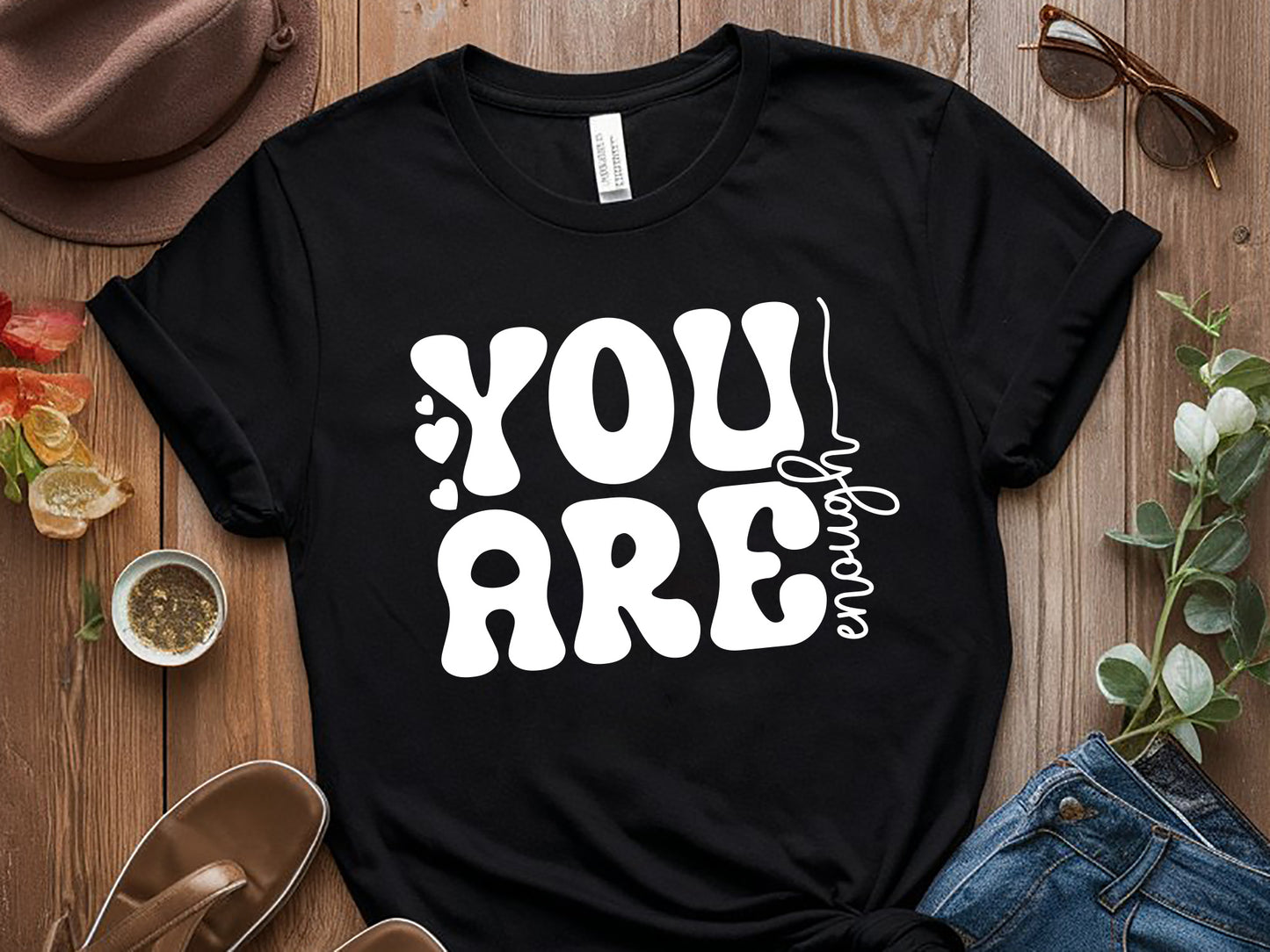 You Are Enough, Motivational Quote SVG Vector