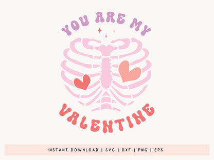 You Are My Valentine - Retro Valentine SVG Craft