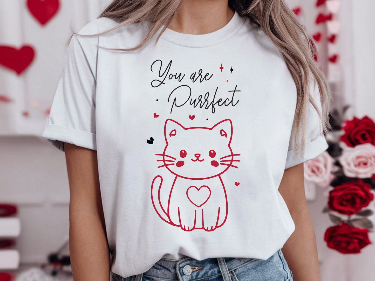 You Are Purrfect - Kitty Cat Valentine's Day SVG