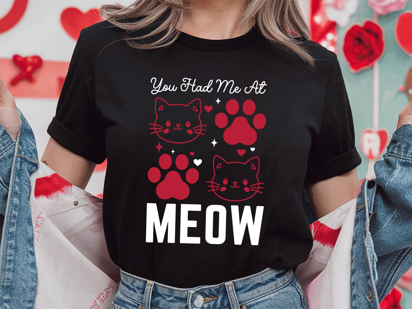 You Had Me At Meow - Beautiful Cat Valentines SVG