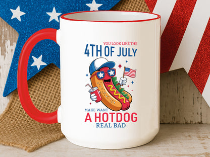 You Look Like the 4th of July Make Want a Hotdog Sublimation