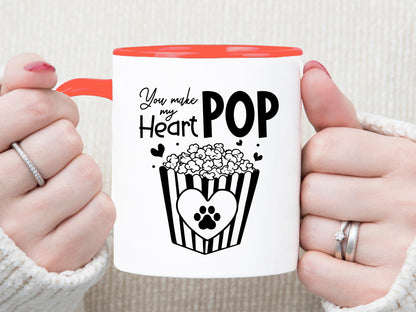 You Make My Heart Pop - Quirky Cat Valentines SVG