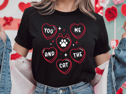 You Me and the Cat - Unique Valentine's Day SVG Cut File