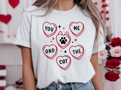 You Me and the Cat - Unique Valentine's Day SVG Cut File