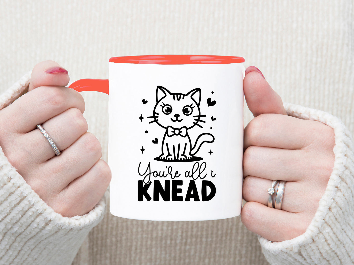 You're All I Knead - Cricut Cute Cat Valentine SVG File