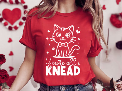 You're All I Knead - Cricut Cute Cat Valentine SVG File