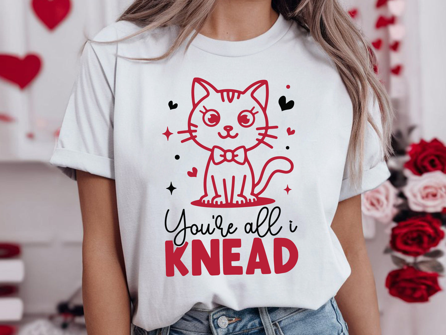 You're All I Knead - Cricut Cute Cat Valentine SVG File