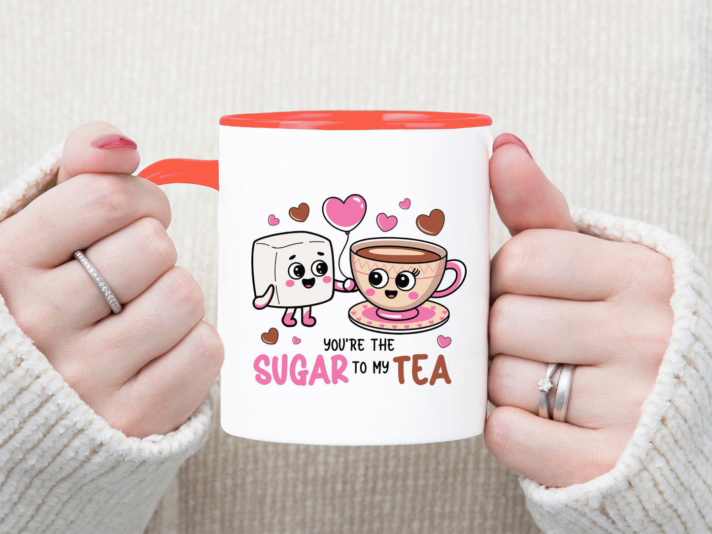 You're the Sugar to My Tea, Food Valentine Sublimation