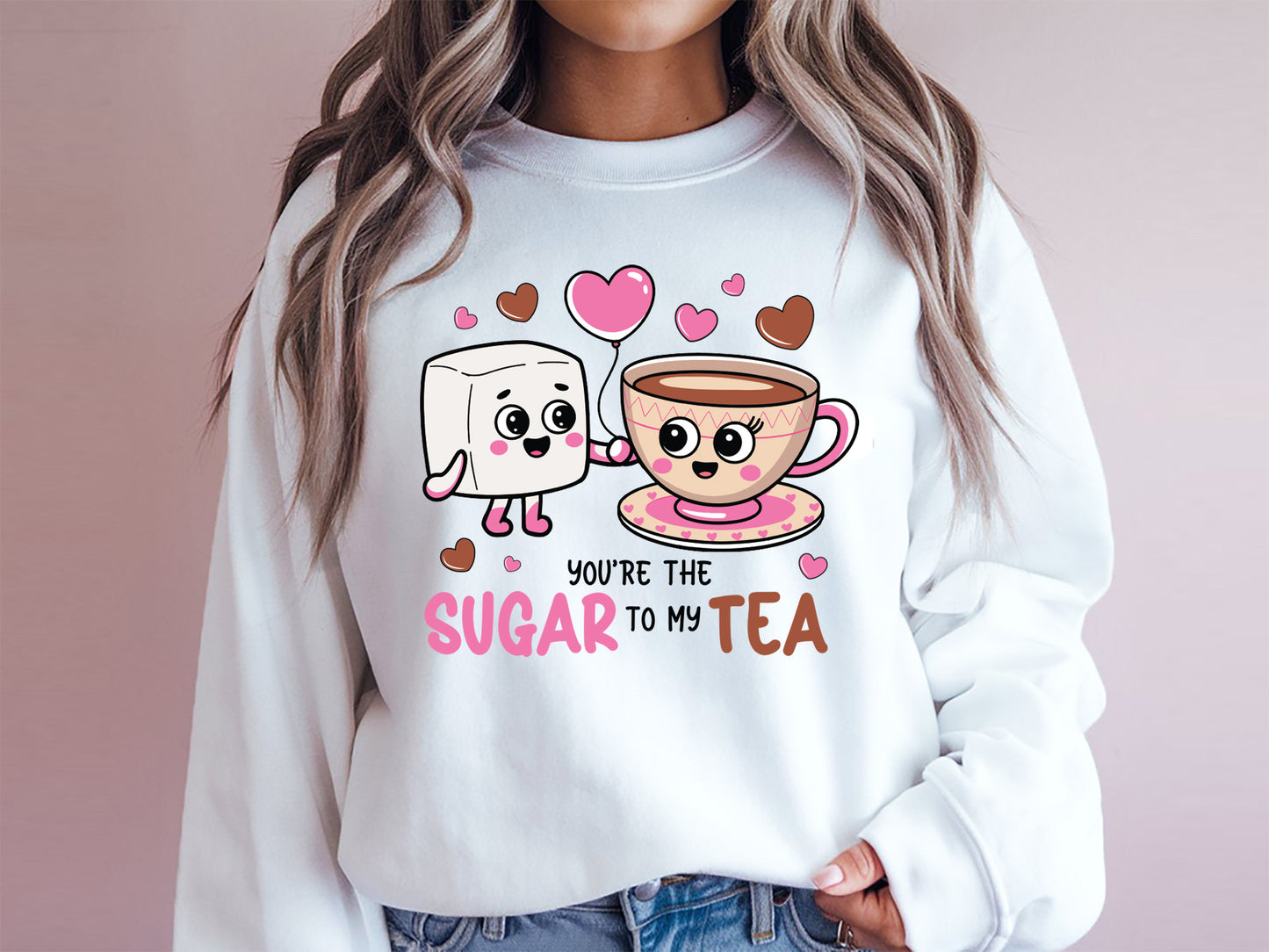 You're the Sugar to My Tea, Food Valentine Sublimation