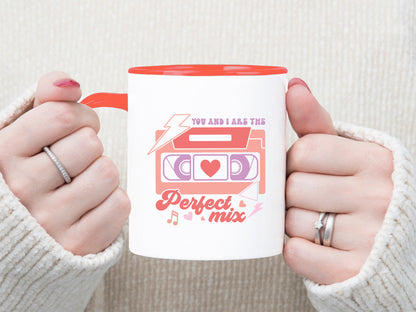 You and I are the Perfect Mix - Retro Valentine SVG File