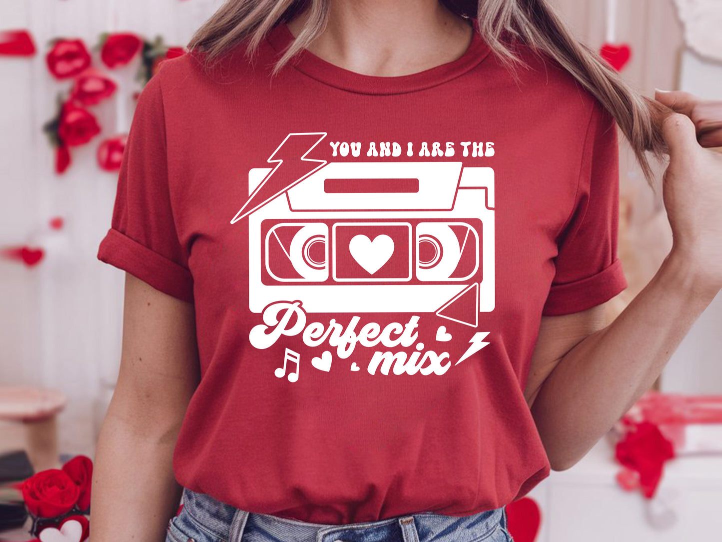 You and I are the Perfect Mix - Retro Valentine SVG File