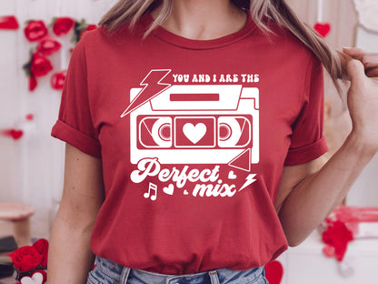 You and I are the Perfect Mix - Retro Valentine SVG File