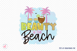 Beach Sublimation Design - Beauty & the Beach