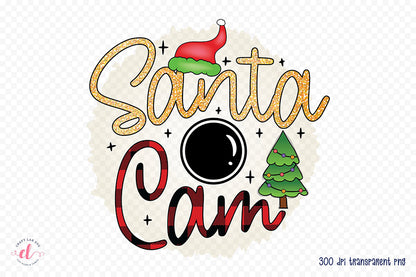 Santa Cam | Funny Christmas PNG Sublimation