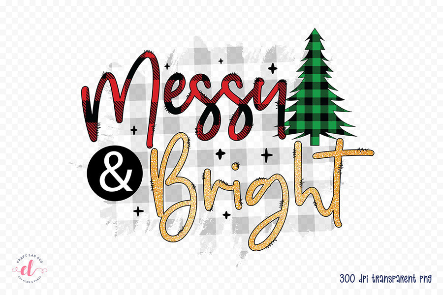 Messy & Bright PNG | Funny Christmas PNG