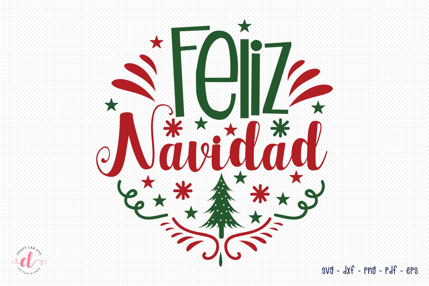 Feliz Navidad SVG - Free Christmas SVG