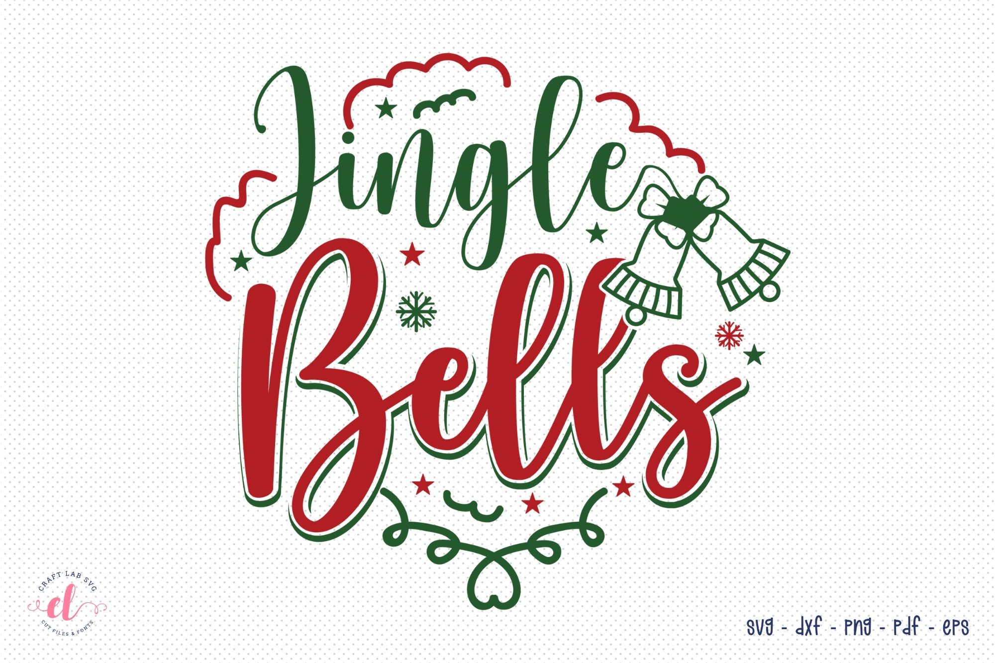 Jingle Bells SVG - Free Christmas SVG – Craft Lab SVG