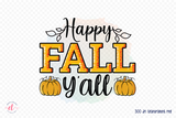 Fall Sublimation Design - Happy Fall Y'all