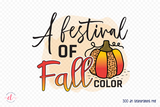 Fall Sublimation Design, A Festival of Fall Color