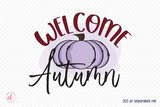 Fall Sublimation Design, Welcome Autumn PNG