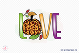 Fall Sublimation Design -  Love PNG