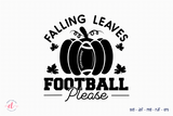 Falling Leaves Football Please - Football SVG