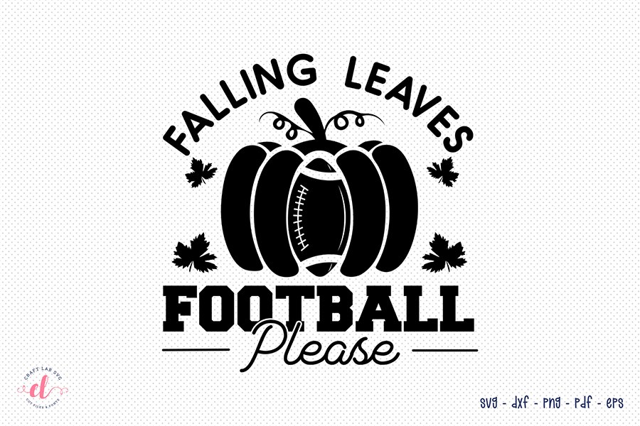 Falling Leaves Football Please - Football SVG – Craft Lab SVG