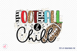 Football & Chill PNG | Football Sublimation PNG