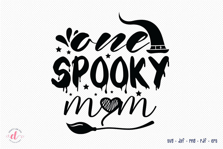 One Spooky Mom - Free Halloween SVG