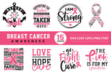 Breast Cancer Awareness SVG Bundle Vol.2